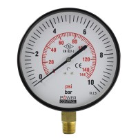 مانومتر | گیج فشار صفحه 16 مشکی عمودی POWER P131.160