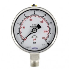 مانومتر | گیج فشار صفحه 10 سانتیمتر تمام استیل عمودی ویکا WIKA232.50.100  0-16 bar (غیر اصل)